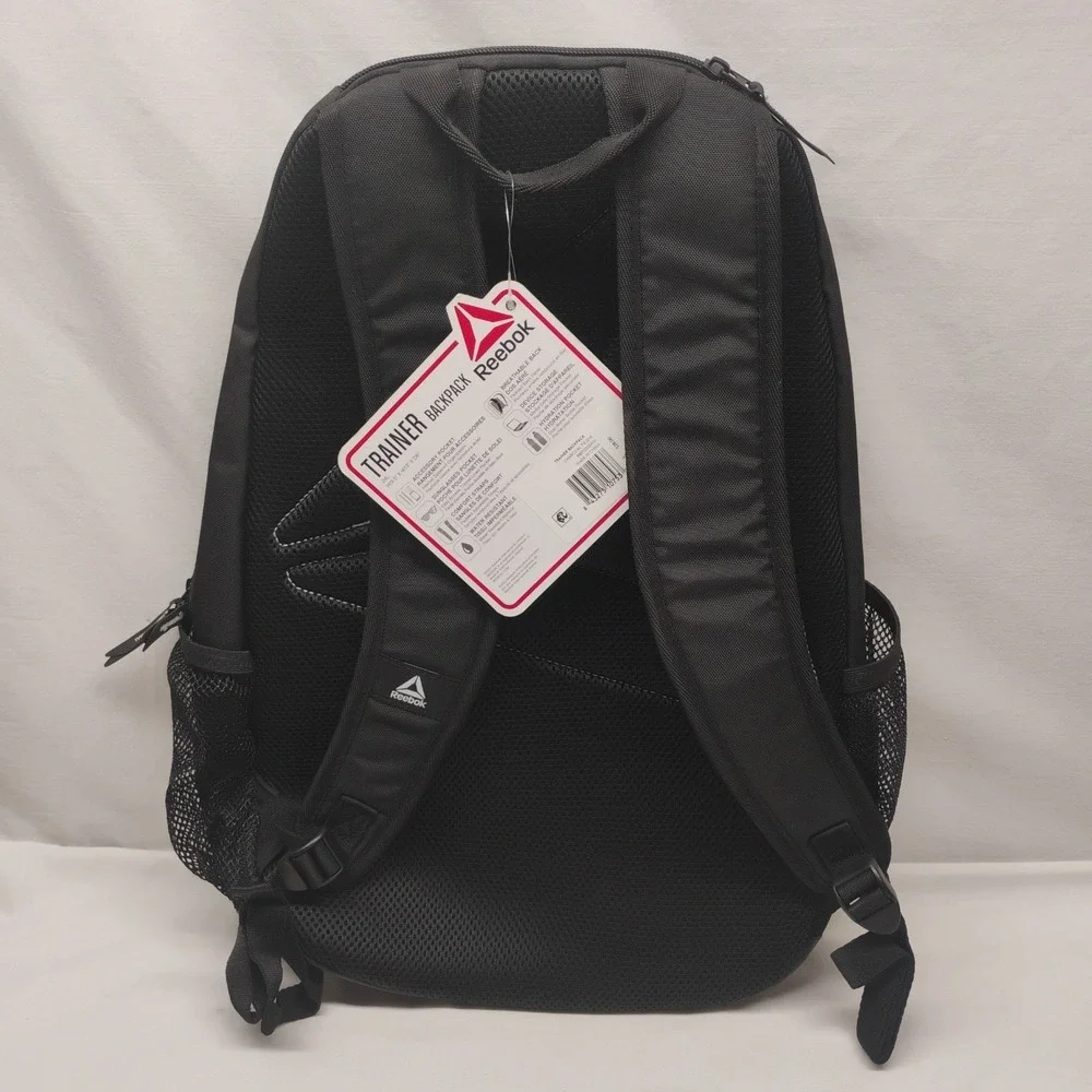Reebok Trainer Backpack Gym Workout Charcoal Tie Dye Water Resistant Bookbag